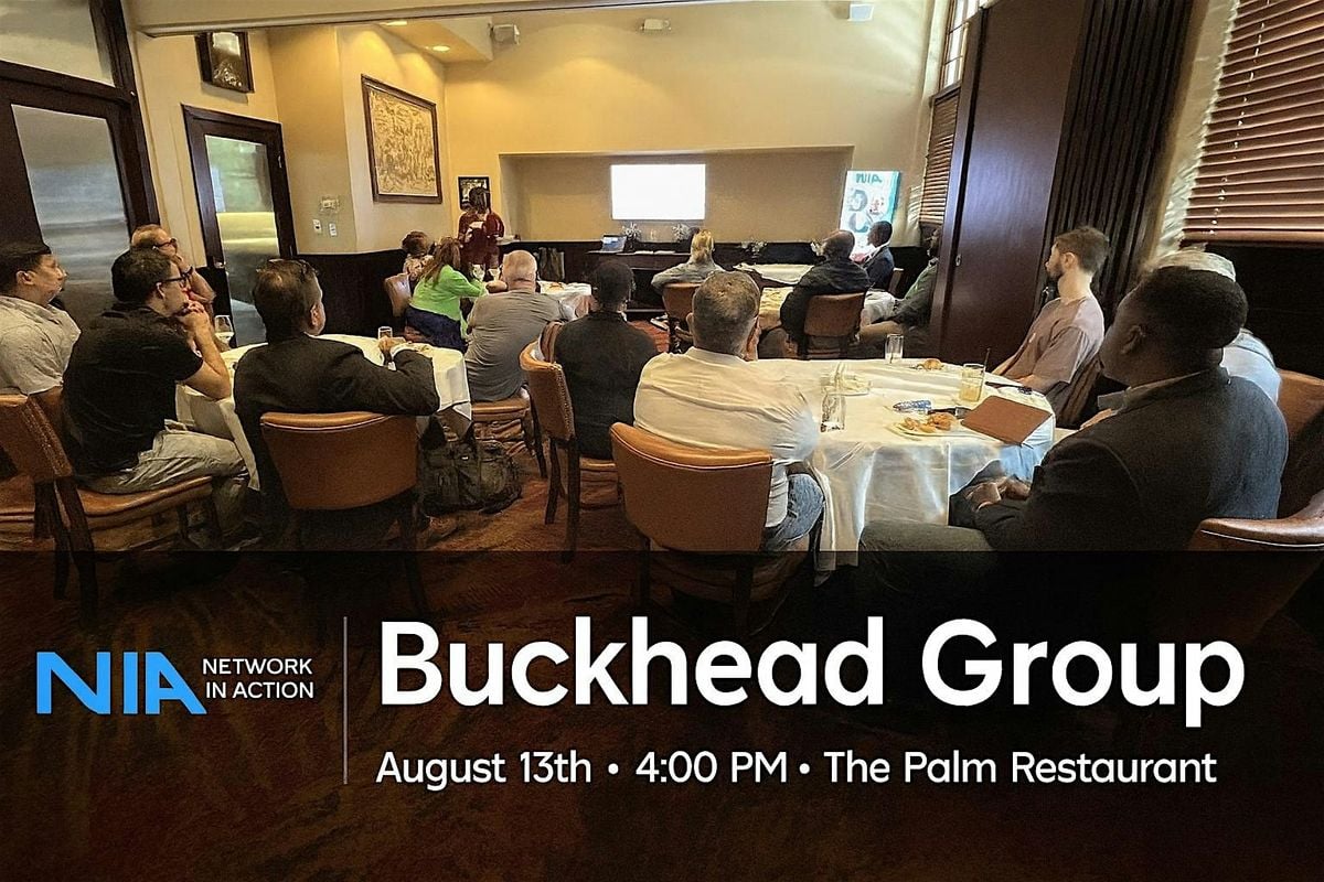 Strategic Business Networking: Network In Action Buckhead - August, 13 August | AllEvents