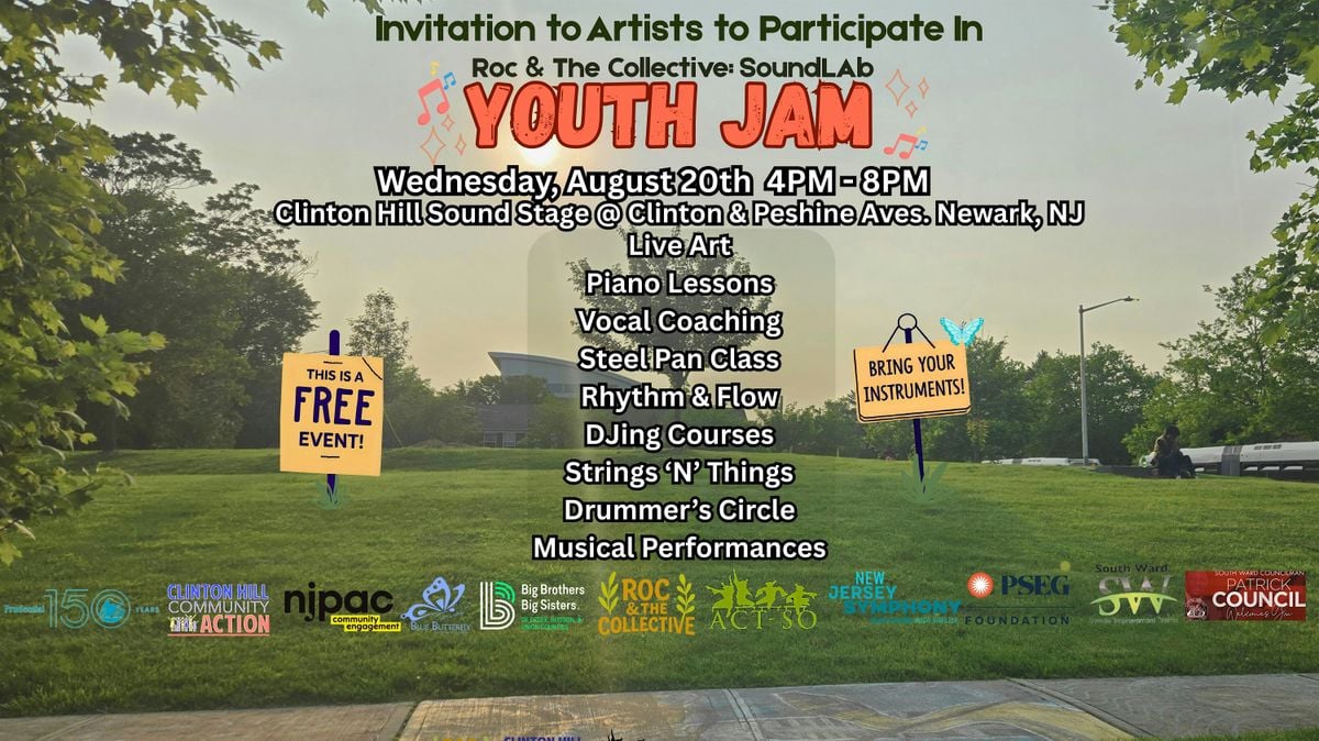Roc & The Collective: SoundLAb Youth Jam, 20 August | Event in Newark | AllEvents
