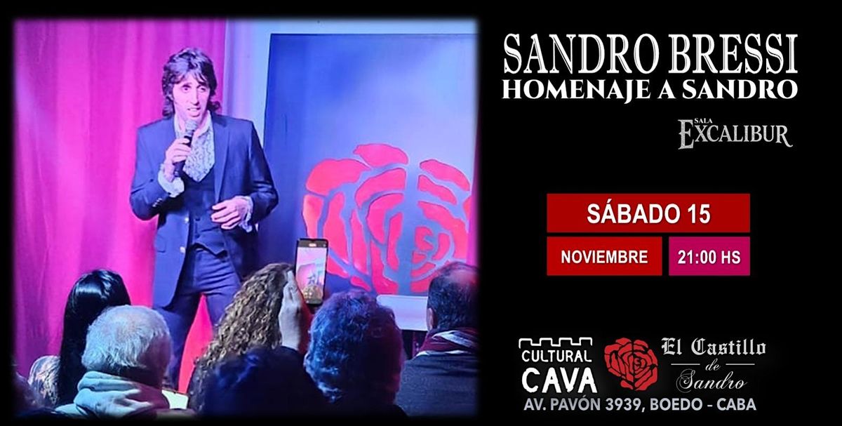 SANDRO BRESSI EN EL CASTILLO DE SANDRO, 15 November | Event in BUENOS AIRES | AllEvents
