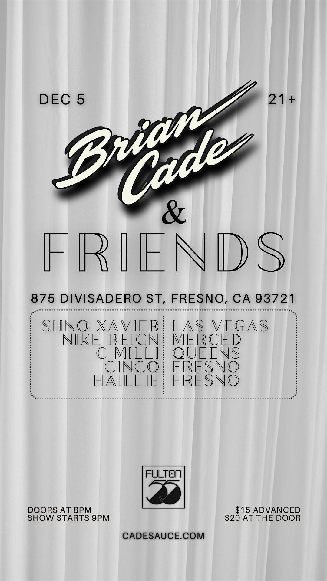 Fulton 55 presents: Brian Cade and Friends, 5 December | Event in Fresno | AllEvents