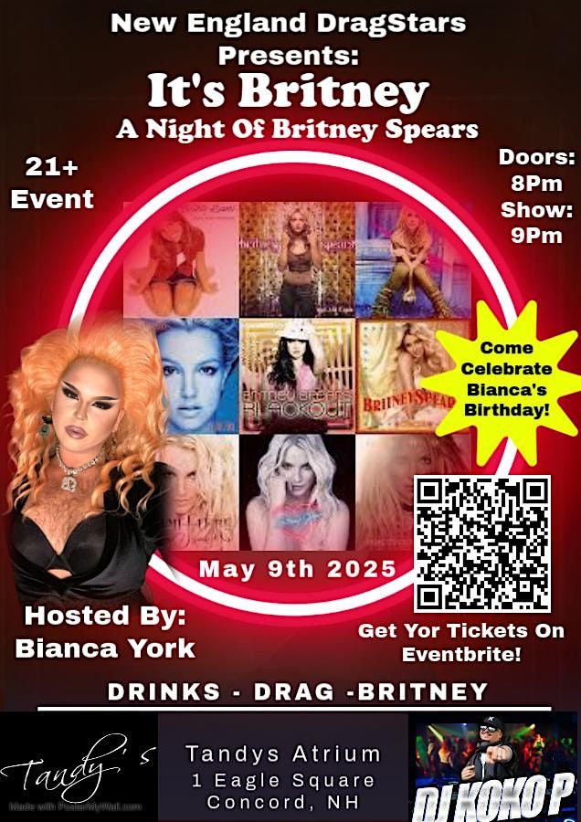 It's Britney Drag Show  @Tandy's Atrium, 9 May | Event in Concord | AllEvents