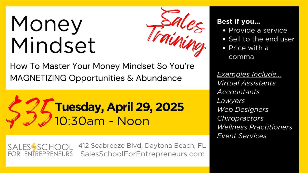Master Your Money Mindset | Event in Daytona Beach | AllEvents