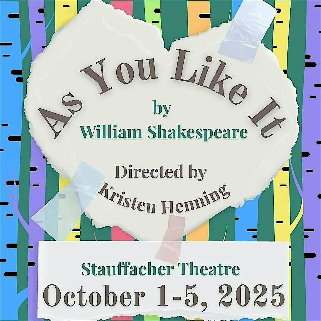 SFCC Presents: AS YOU LIKE IT, 5 October | Event in Sedalia | AllEvents