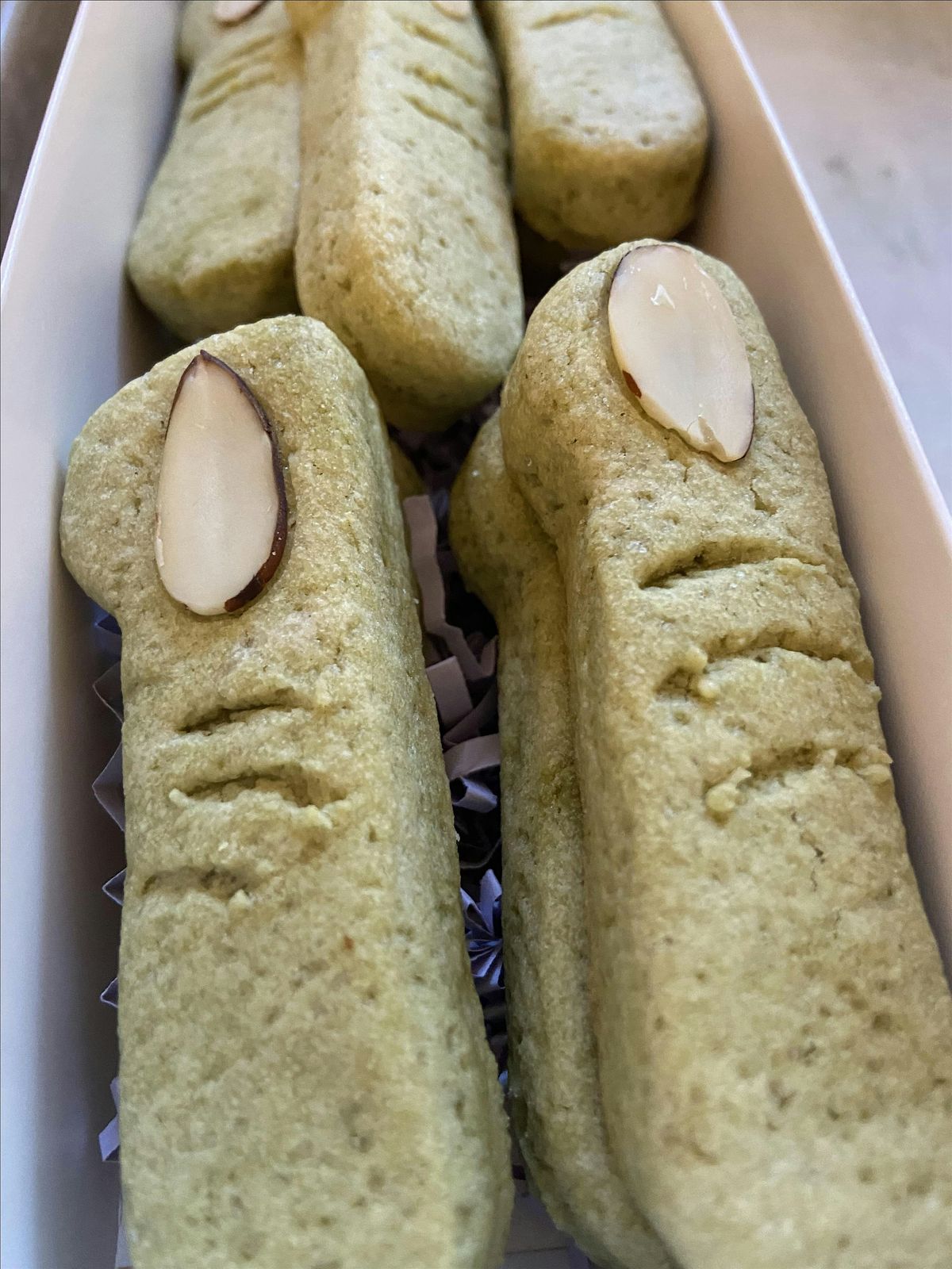 Annie's Signature Sweets  HALLOWEEN COOKIE- MATCHA ALMOND WITCHES FINGERS, 25 October | Event in Berea | AllEvents