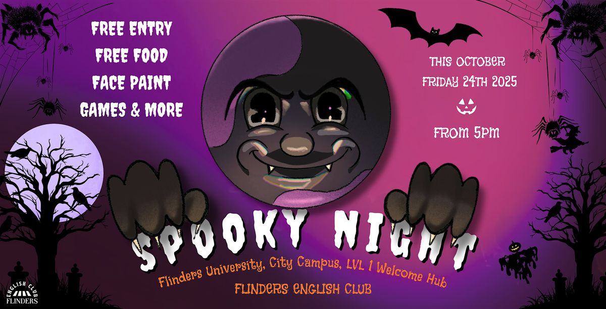 Spooky Night at Flinders Uni City Campus, 24 October | Event in Adelaide | AllEvents