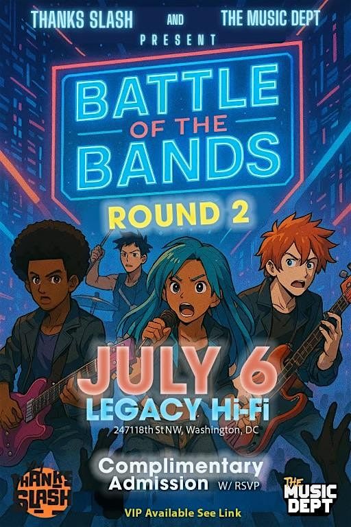 DMV's "Battle of the Bands: Round 2", 6 July | Event in Washington | AllEvents