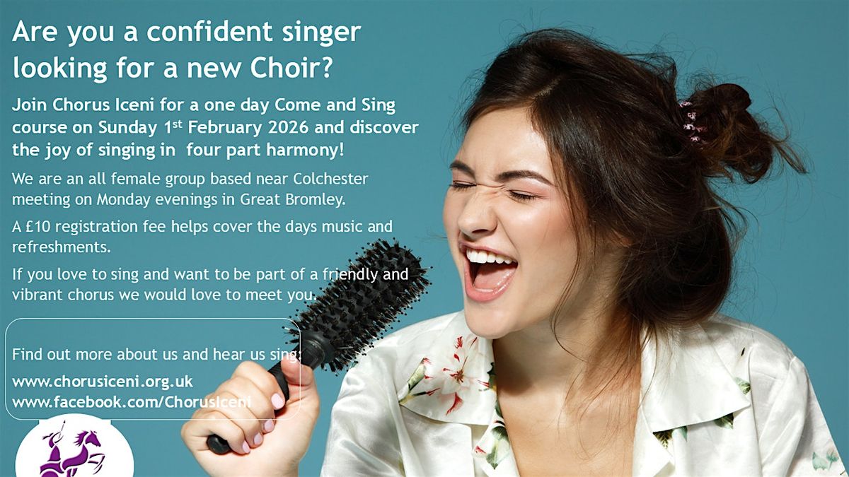 Join Chorus Iceni's  one day Come and Sing course  Sunday 1st February 2025, 1 February | Event in Colchester