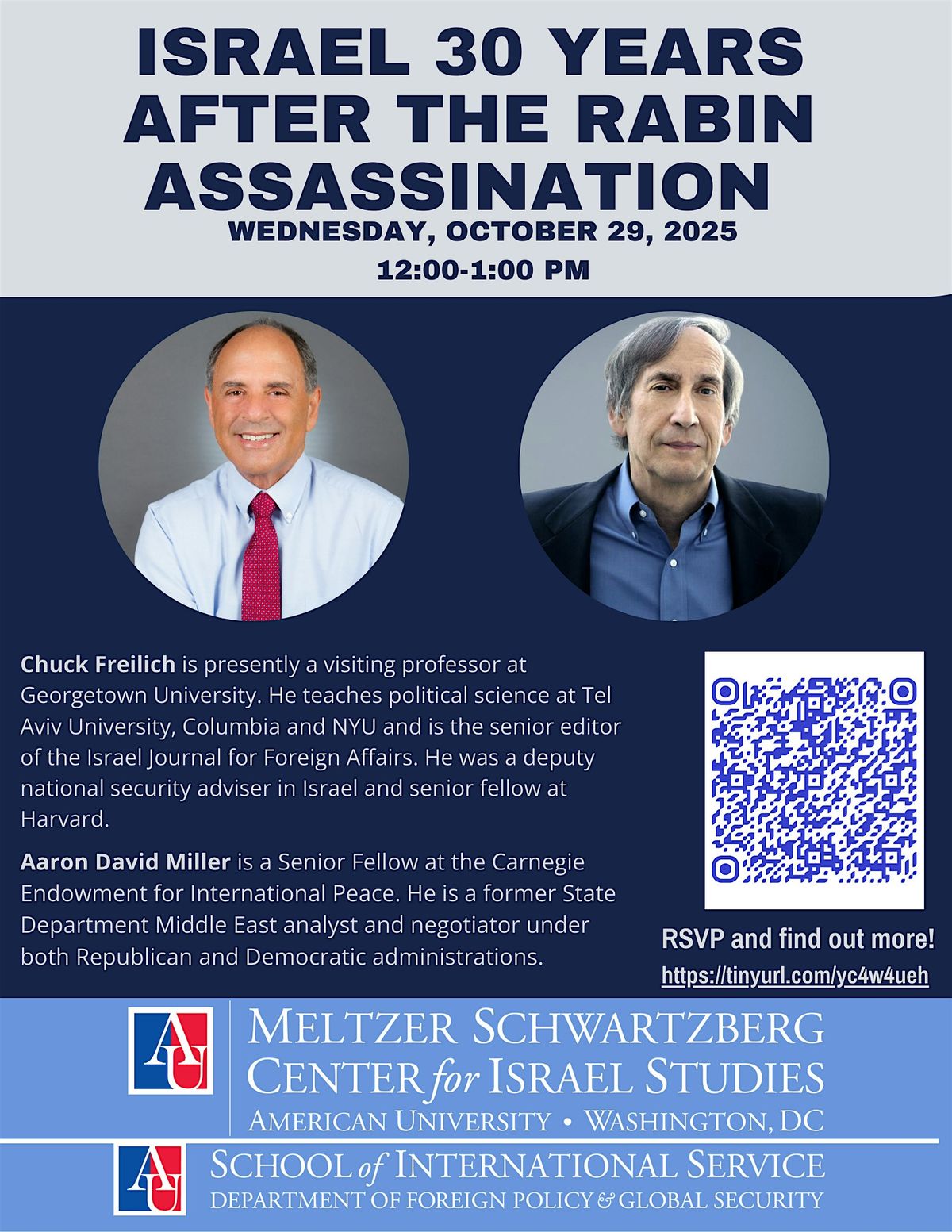 Israel 30 Years After the Rabin Assassination, 29 October | Event in Washington | AllEvents
