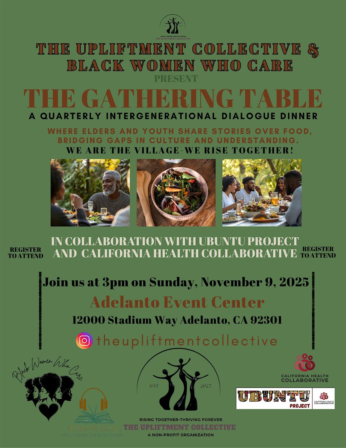 The Gathering Table by Black Women Who Care, 9 November | Event in Adelanto | AllEvents