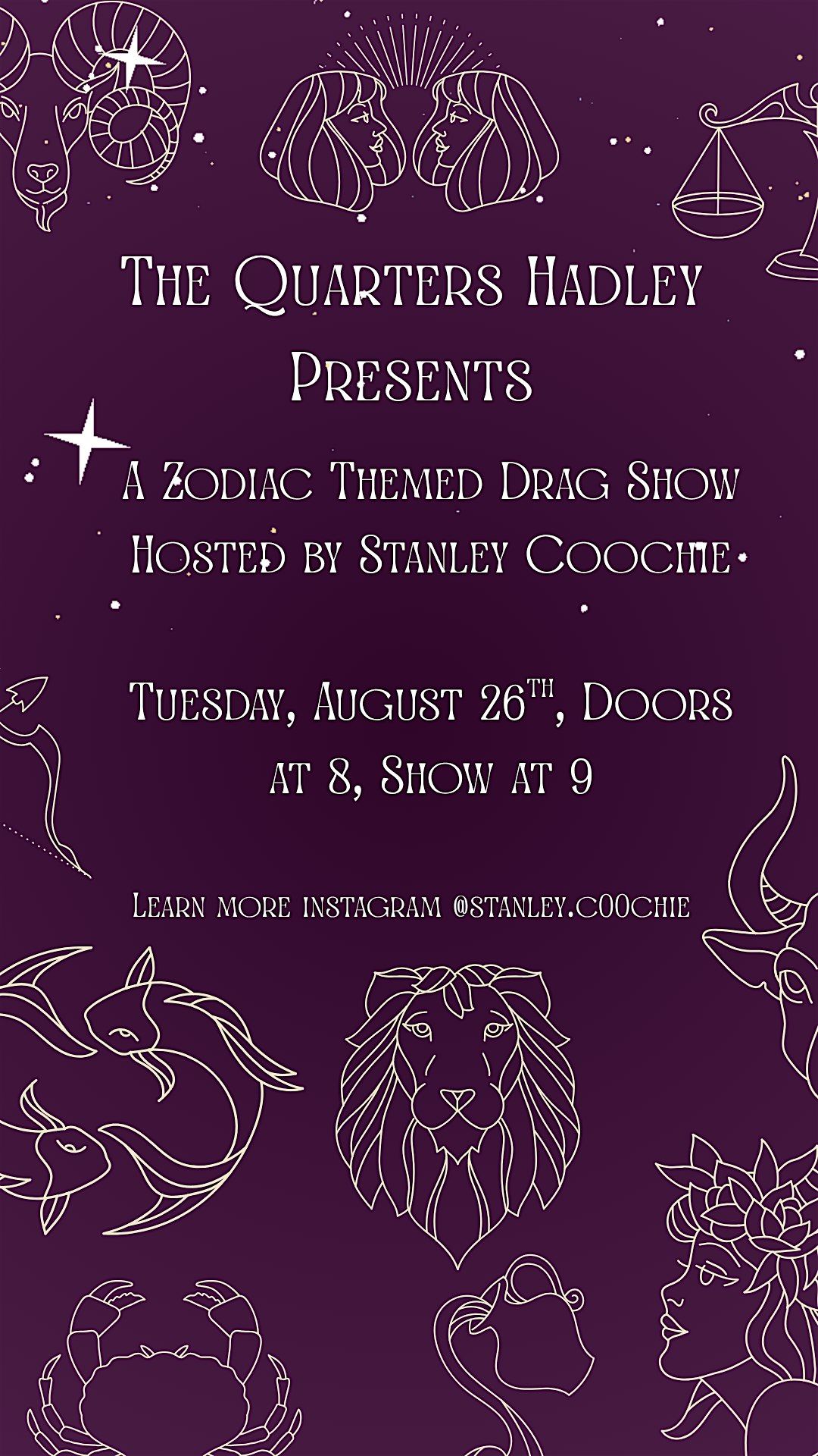 What's Your Sign? A Zodiac and Astrology Themed Drag Show, 26 August | Event in Hadley | AllEvents