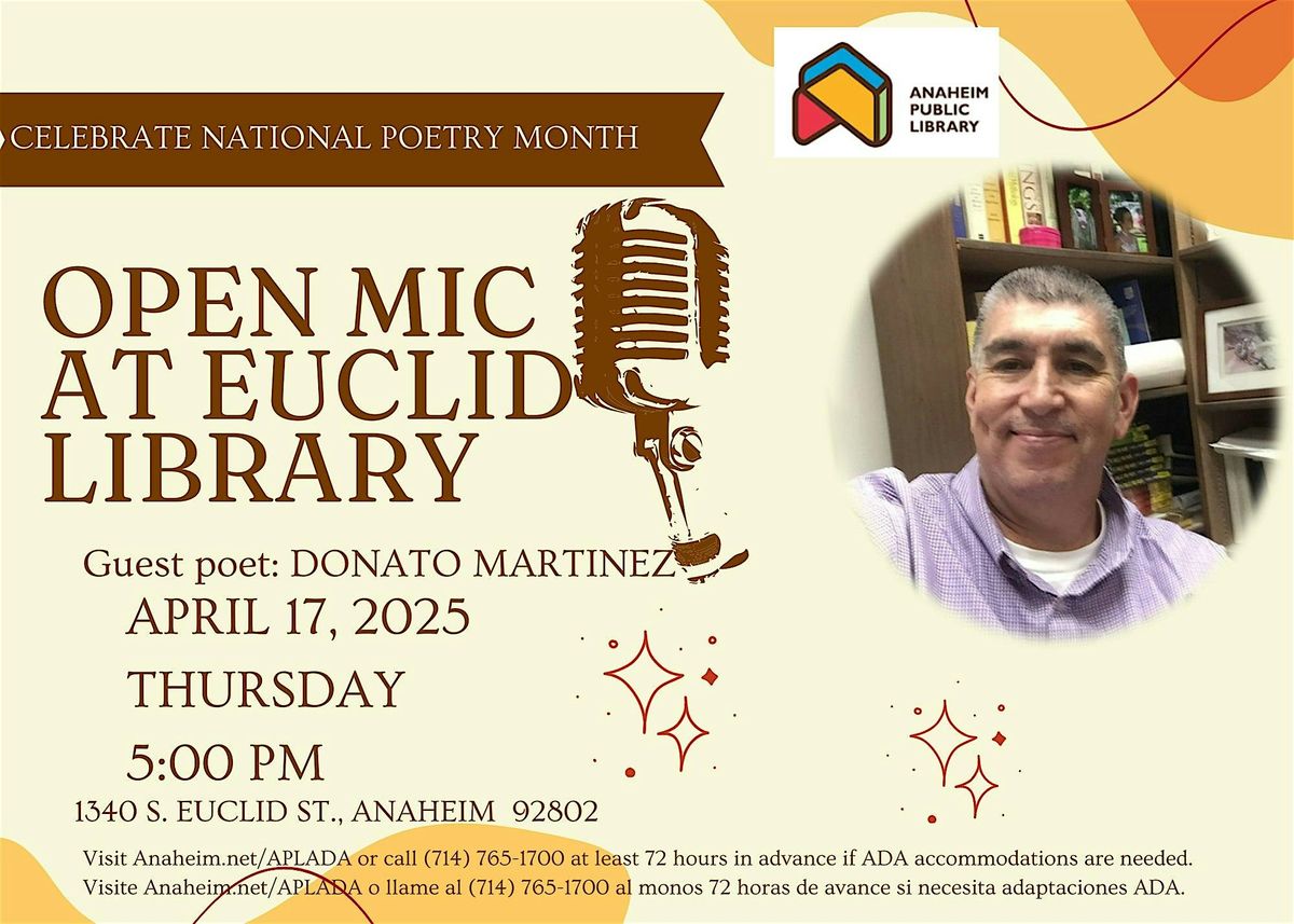 Open Mic Night at Euclid Branch | Event in Anaheim | AllEvents