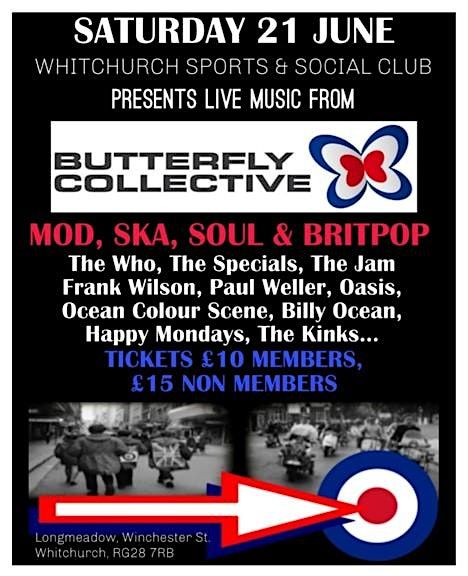 The Butterfly Collective - Live at Whitchurch Sports and Social Club, 21 June | Event in Whitchurch | AllEvents