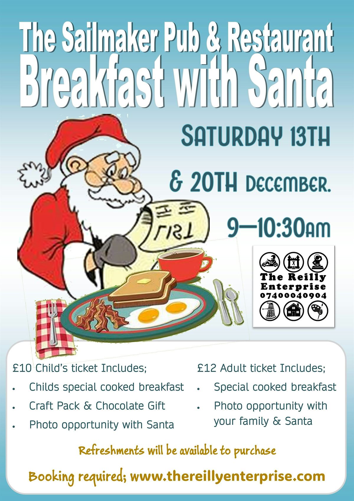 Breakfast with Santa! 2025, 13 December | Event in Gosport | AllEvents