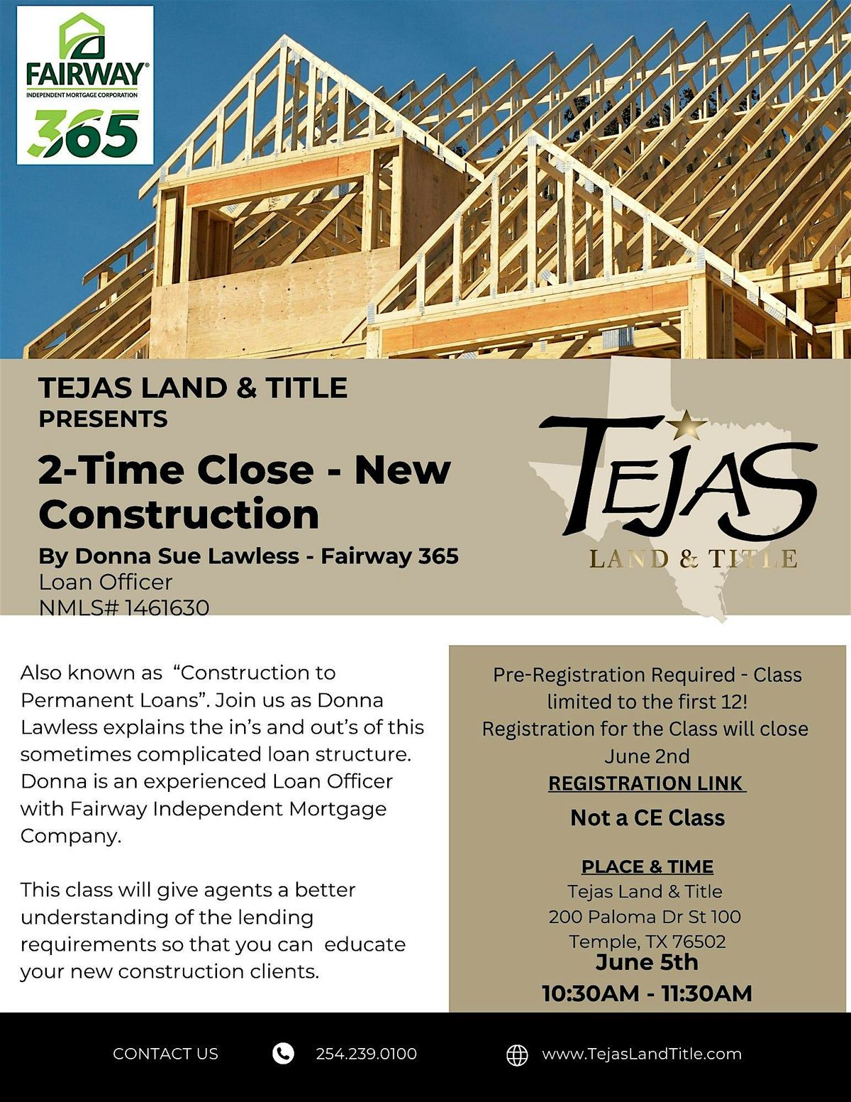 Eat & Educate with Tejas: 2-Time Close New Construction, 5 June | Event in Temple | AllEvents