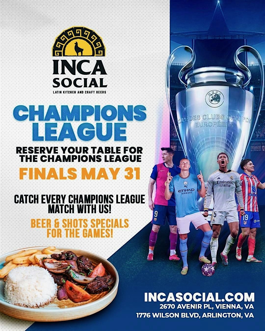 UEFA Champions League Finals #WatchParty Vienna, VA, 31 May | Event in Vienna | AllEvents