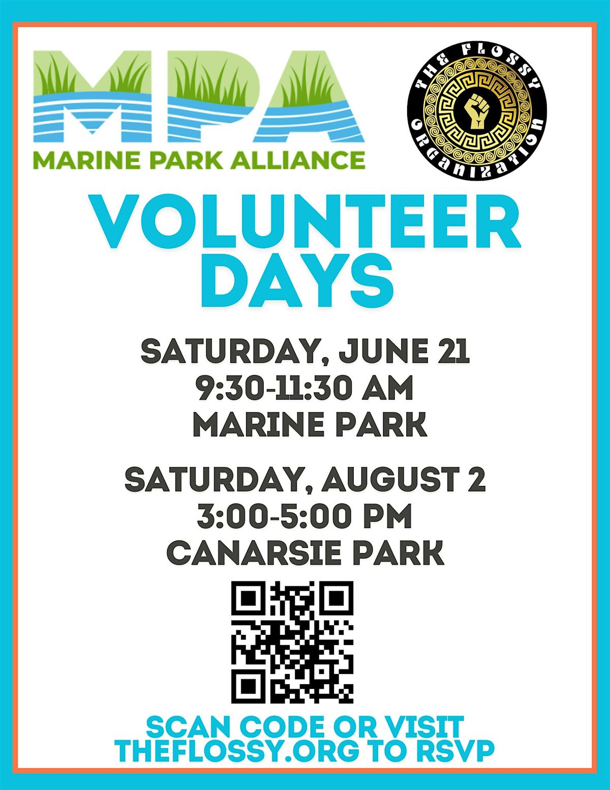 MPA x Flossy | Volunteer Days, 2 August | Event in Brooklyn | AllEvents