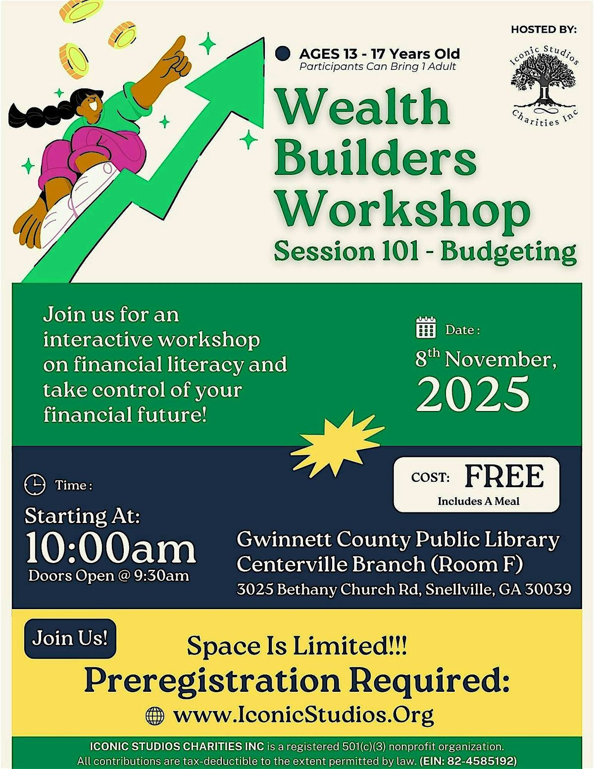 Wealth Builders Workshop: Session 101 - Budgeting, 8 November | Event in Snellville | AllEvents