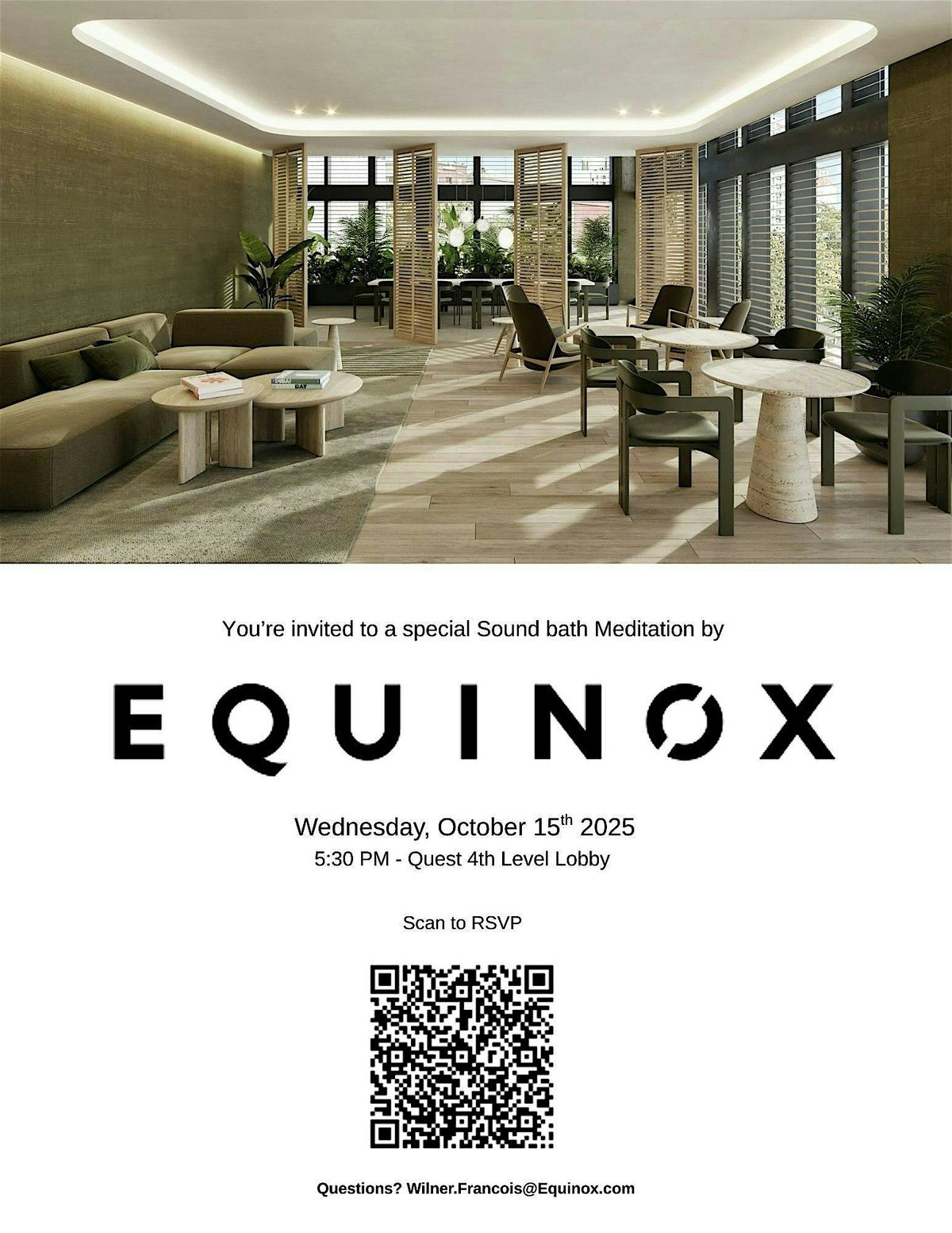 Sound Bath Meditation by Equinox at Quest Workspaces!, 15 October | Event in West Palm Beach | AllEvents