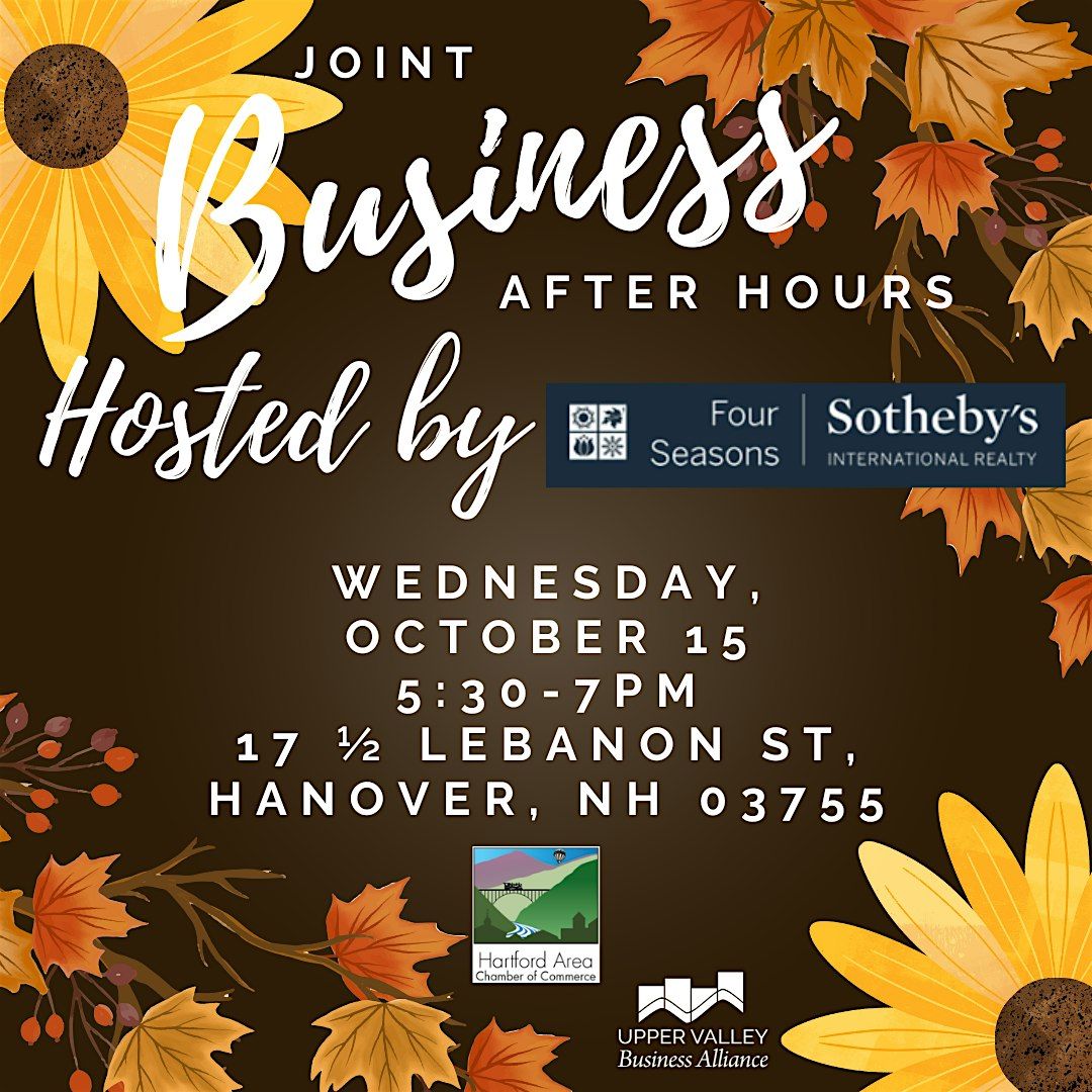DUAL CHAMBER October Business After Hours Mixer, 15 October | Event in Hanover | AllEvents