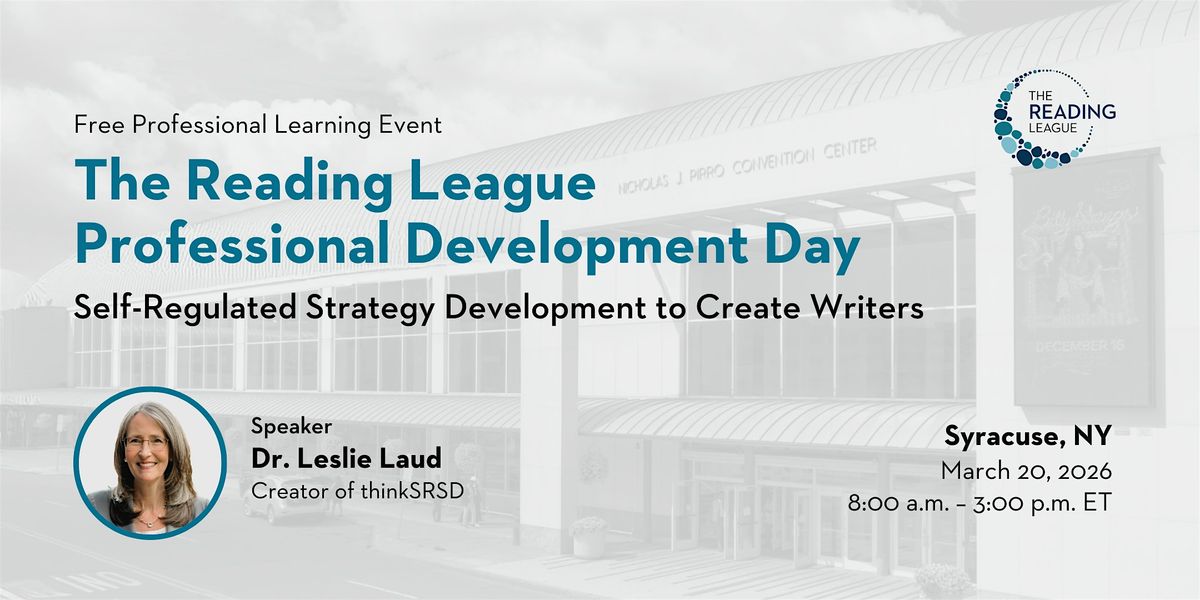 The Reading League Professional Development Day, 20 March | Event in Syracuse | AllEvents