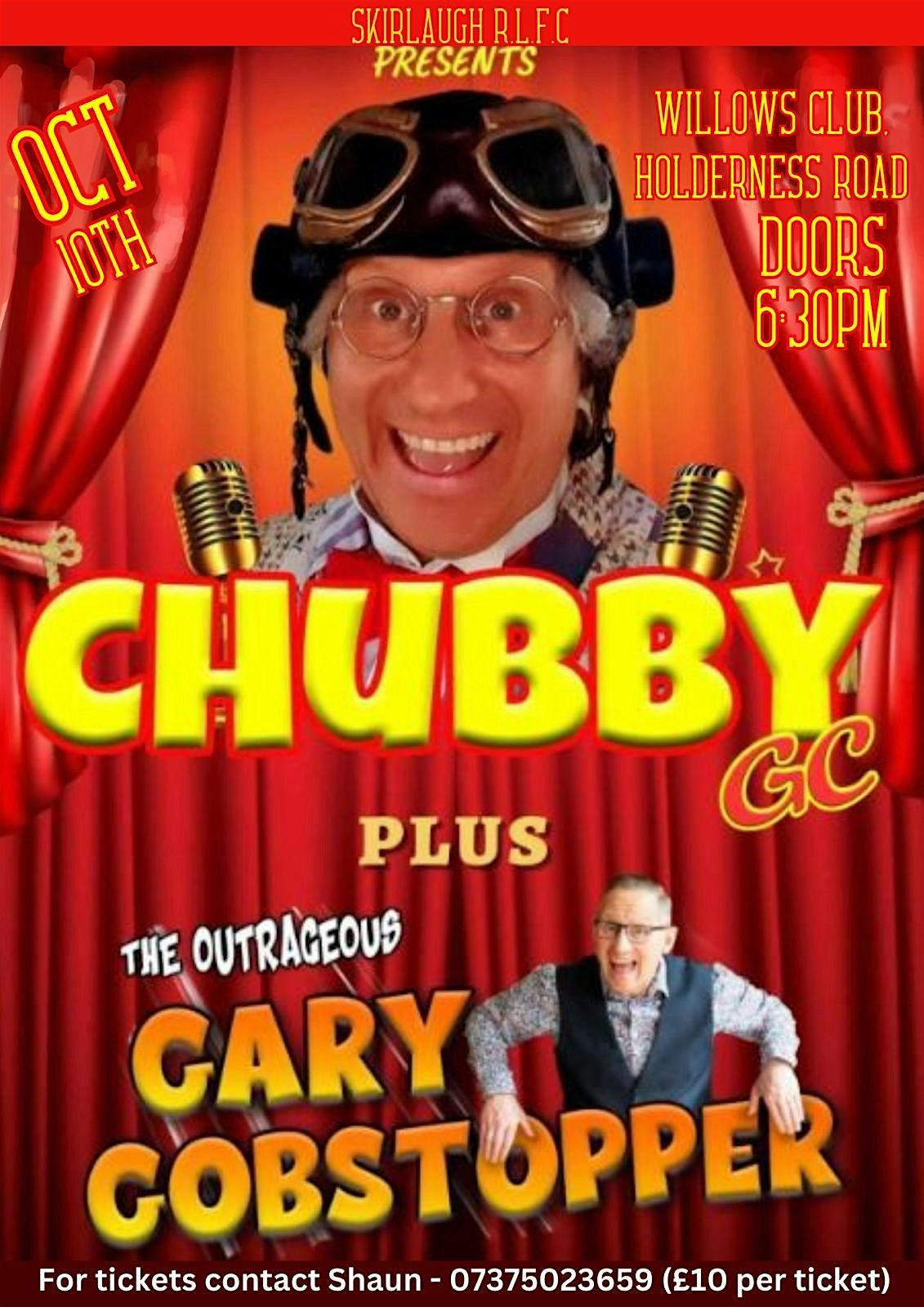 Chubby GC & Gary Gobstopper comedy show, 10 October | Event in Kingston upon Hull | AllEvents
