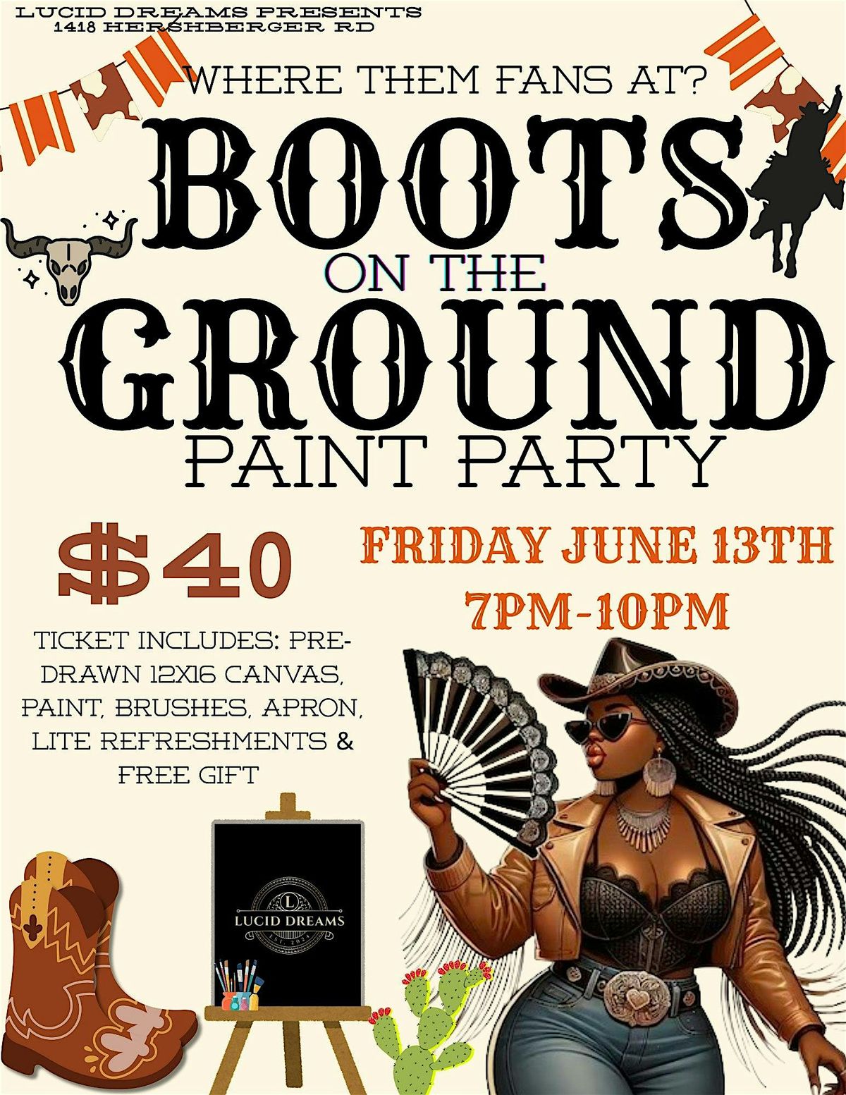 Boots on the Ground Paint Party, 13 June | Event in Roanoke | AllEvents