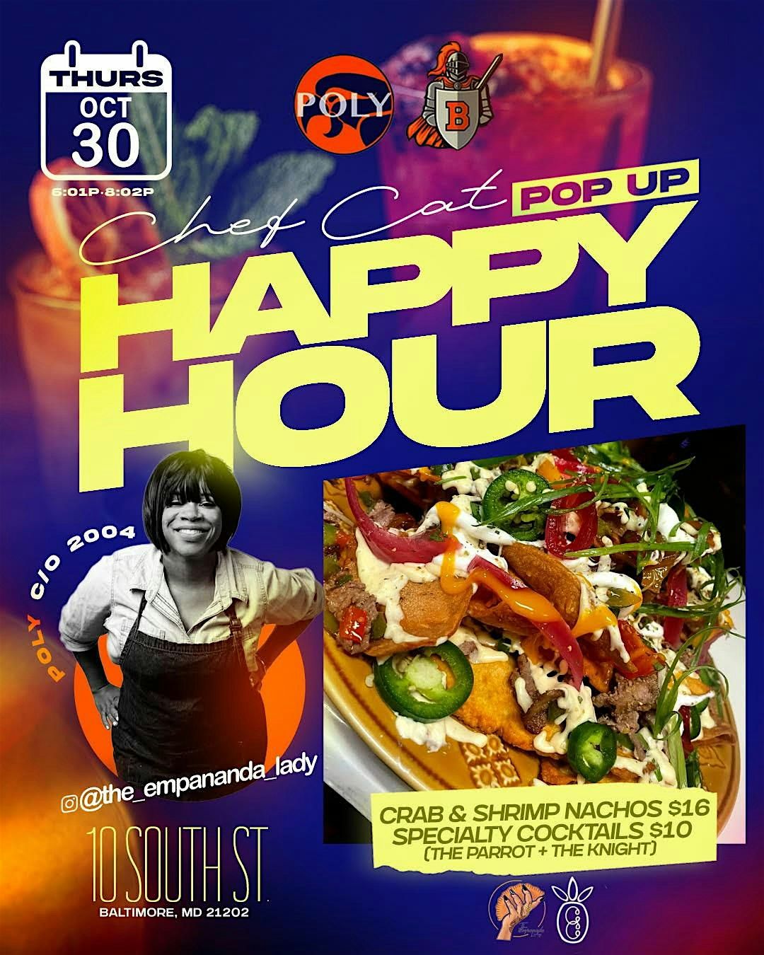 Chef Cat Pop-Up Happy Hour, 28 October | Event in Baltimore | AllEvents