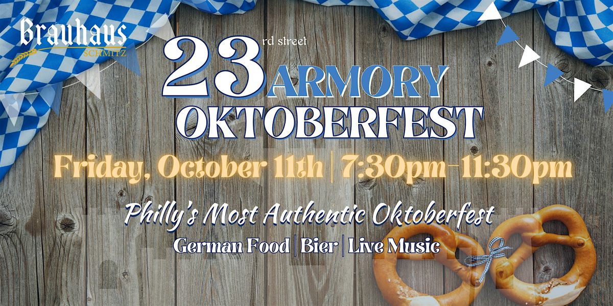 Friday: 23rd Street Armory Oktoberfest, 10 October | Event in Philadelphia | AllEvents