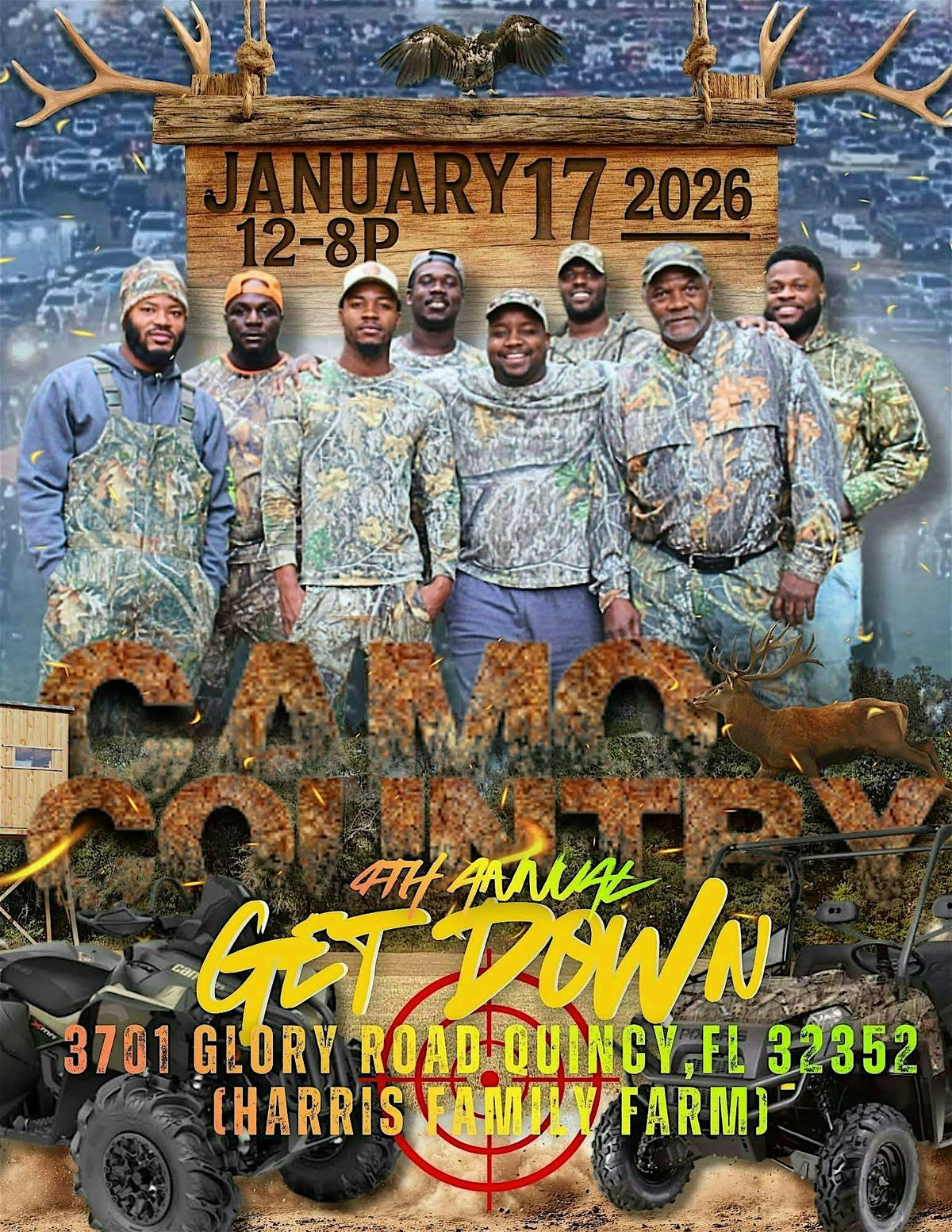 4th Annual Camo Country Get Down, 17 January | Event in Quincy | AllEvents