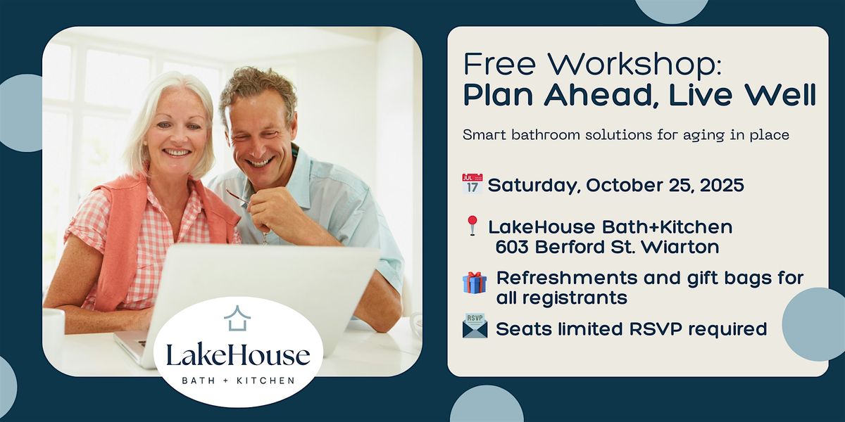 Plan Ahead - Live Well Workshop, 25 October | Event in Wiarton | AllEvents