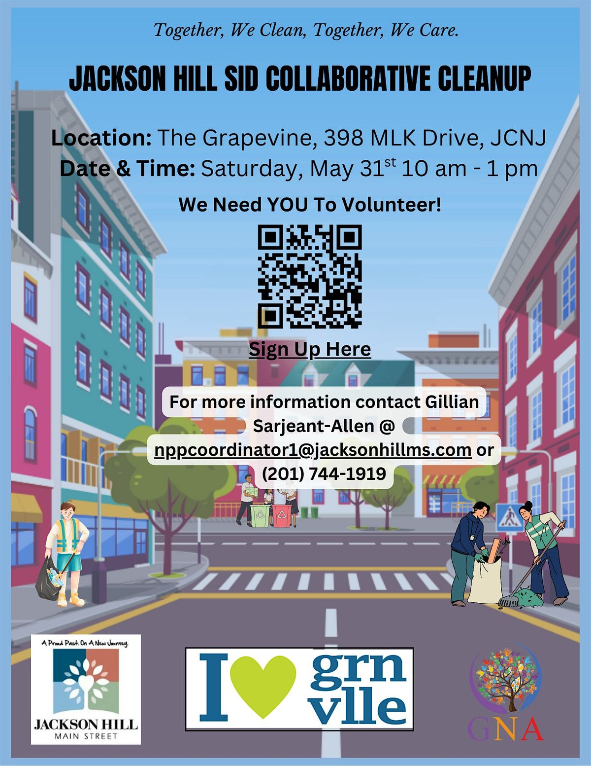 VOLUNTEERS NEEDED: Jackson Hill SID Collaborative Community Clean Up!, 31 May | Event in Jersey City | AllEvents