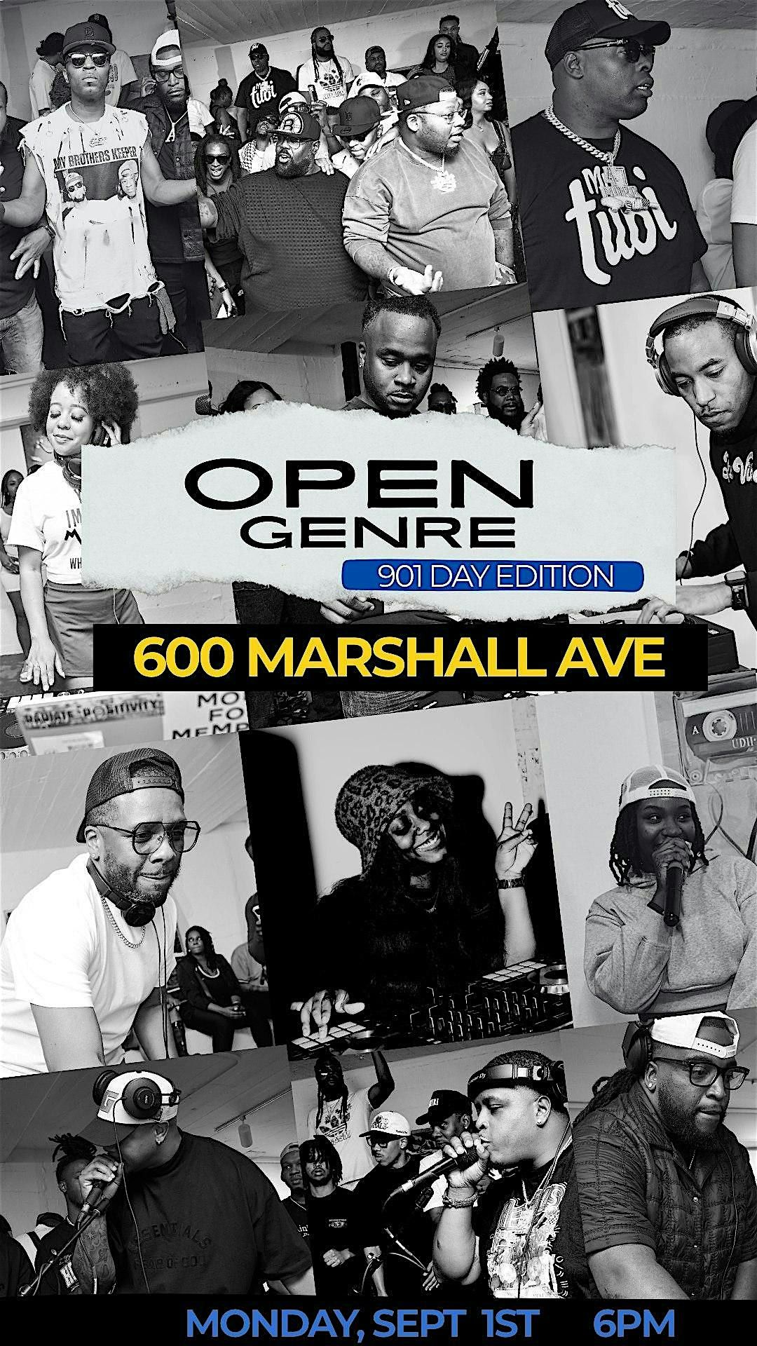 OPEN GENRE - 901 DAY EDITION, 1 September | Event in Memphis | AllEvents