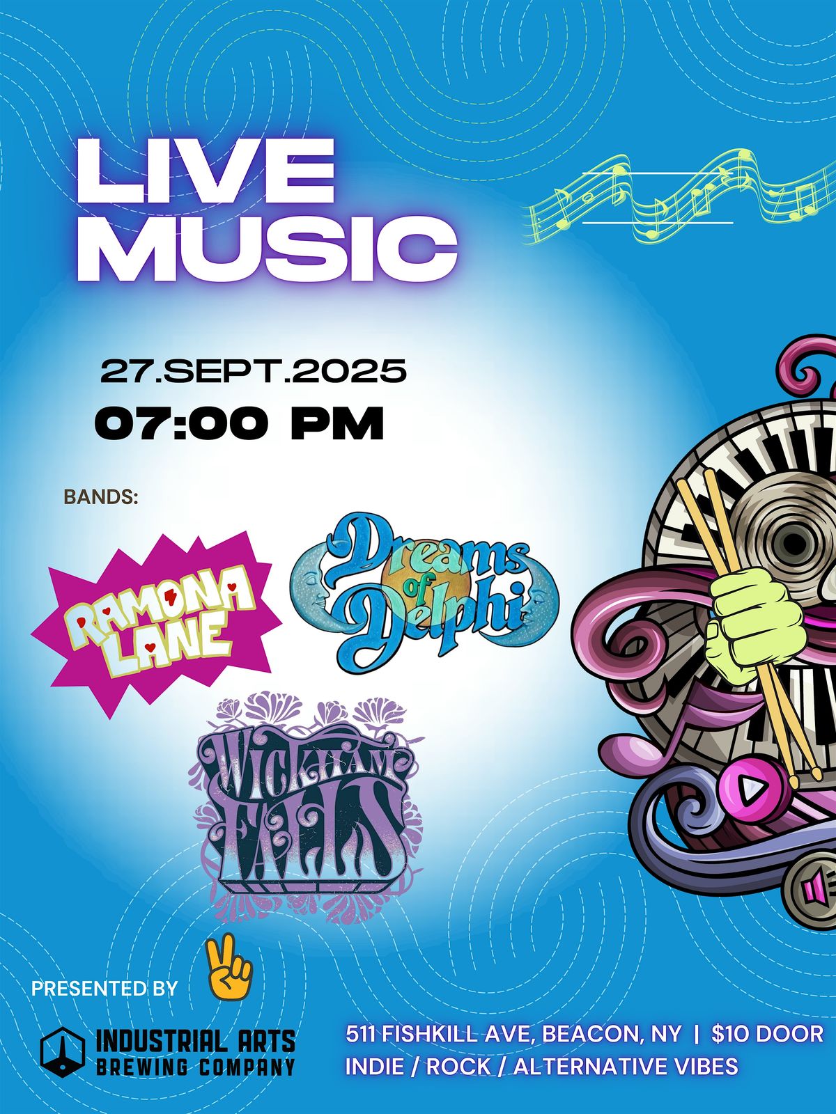 Dreams of Delphi at Industrial Arts Brewing Company, 27 September | Event in Beacon | AllEvents
