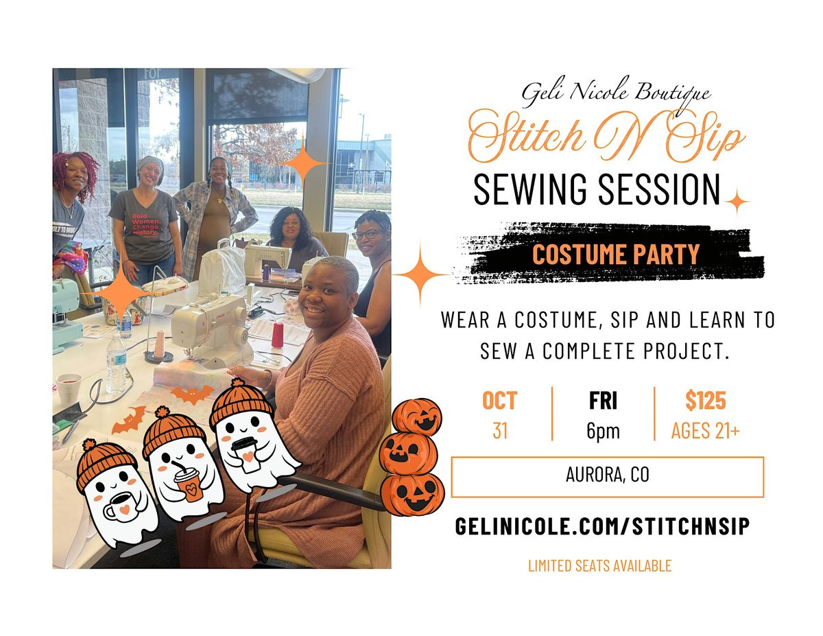 Stitch-N-Sip Costume Party, 31 October | Event in Denver | AllEvents