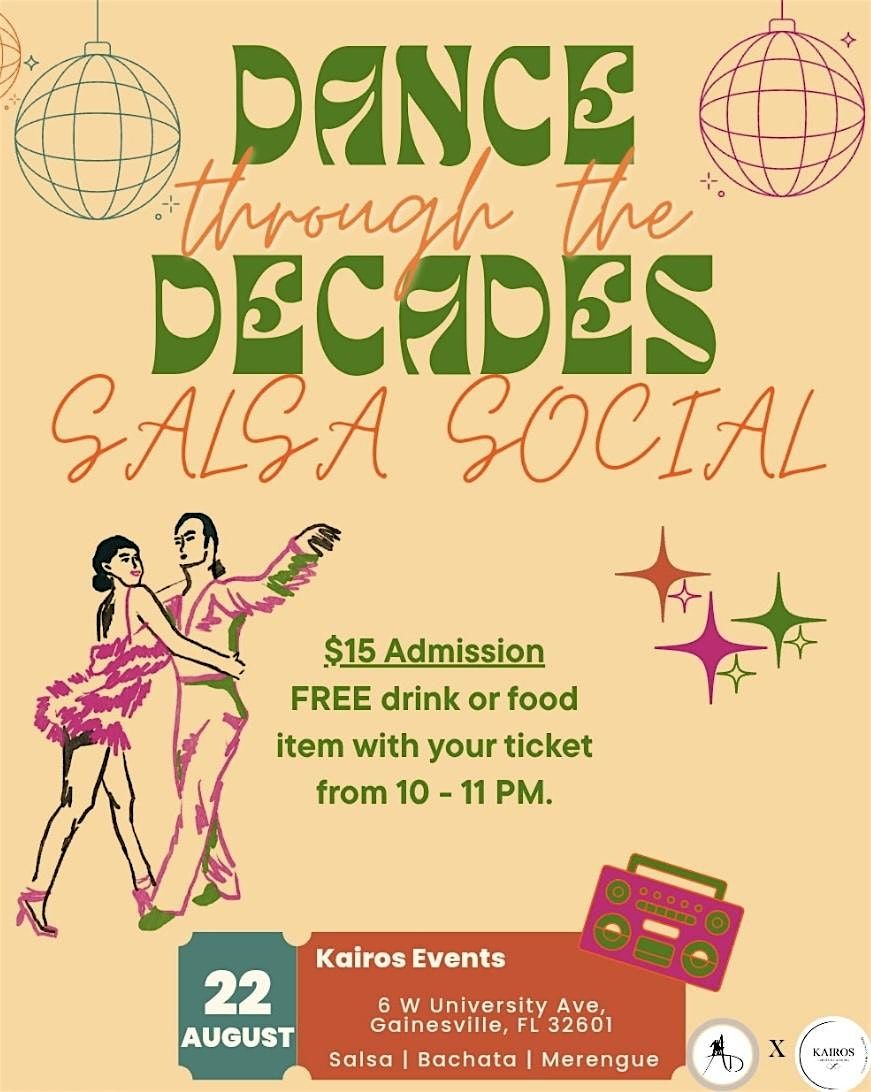 Salsa Night - Dancing Through the Decades, 22 August | Event in Gainesville | AllEvents
