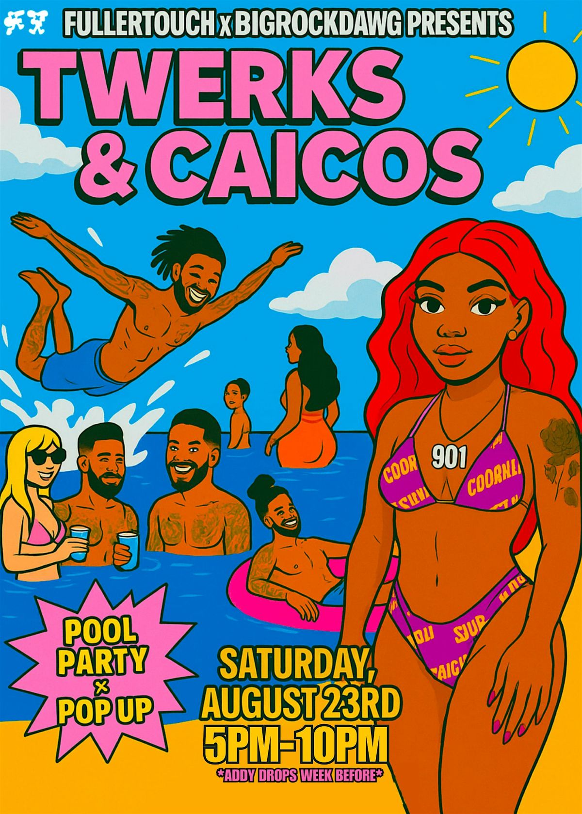 Twerks & Caicos Pool party X Pop up, 23 August | Event in Memphis | AllEvents