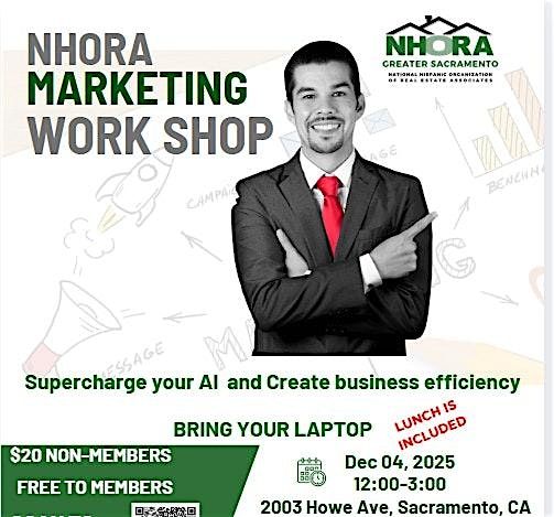 Nhora Marketing Workshop, 4 December | Event in Sacramento | AllEvents
