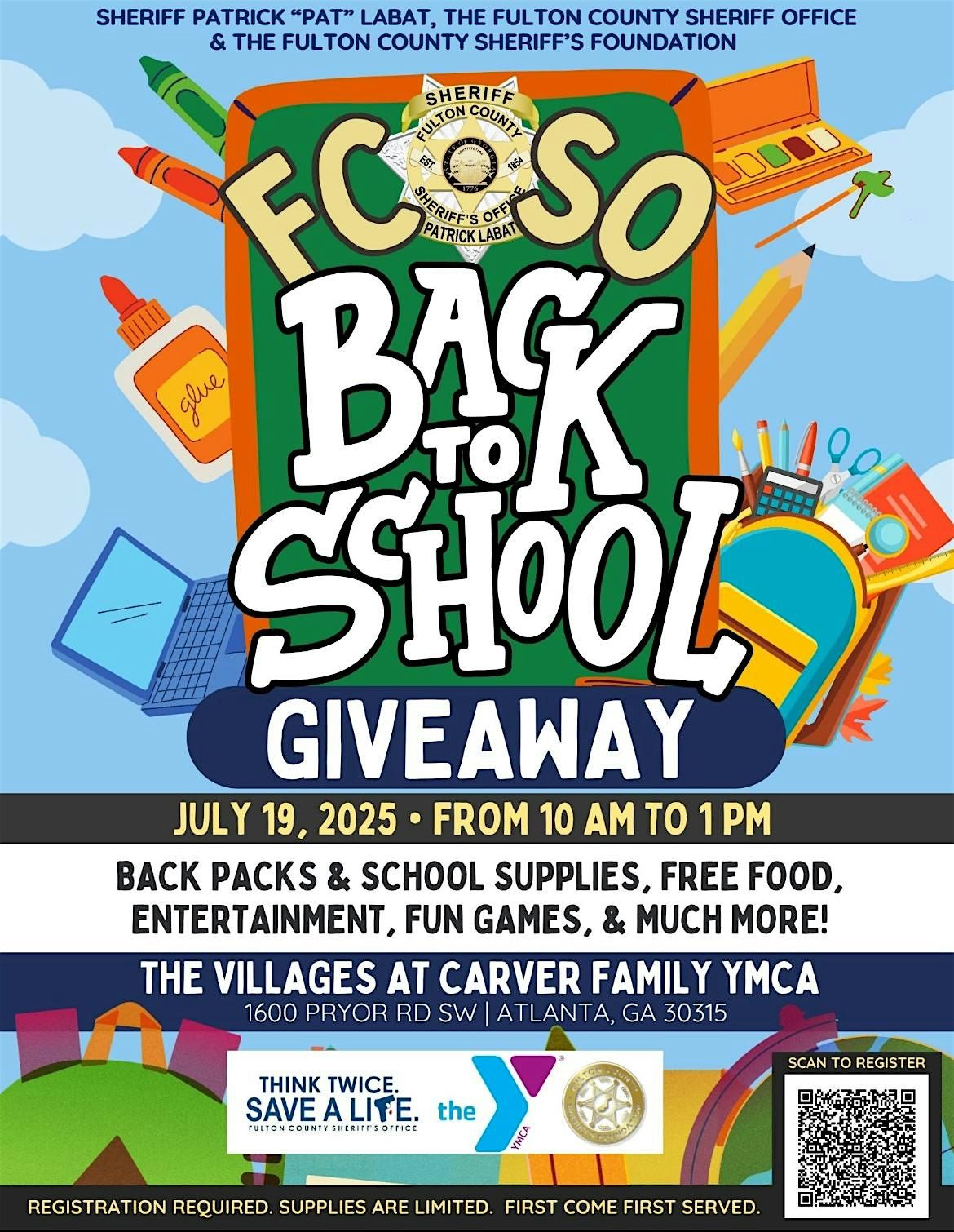 FCSO Back to School Bash 2025, 19 July | Event in Atlanta | AllEvents
