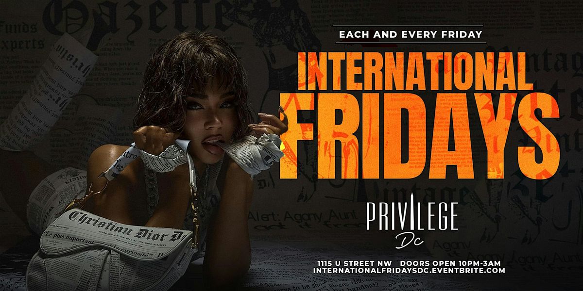 INTERNATIONAL Fridays | Event in Washington | AllEvents