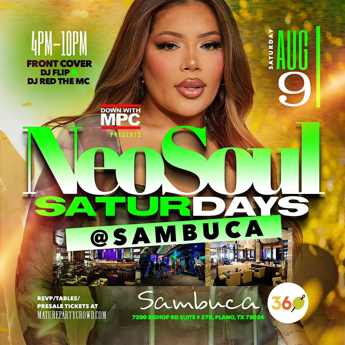 NEO SOUL "SATURDAYS" @ SAMBUCA 360, 9 August | Event in Plano | AllEvents