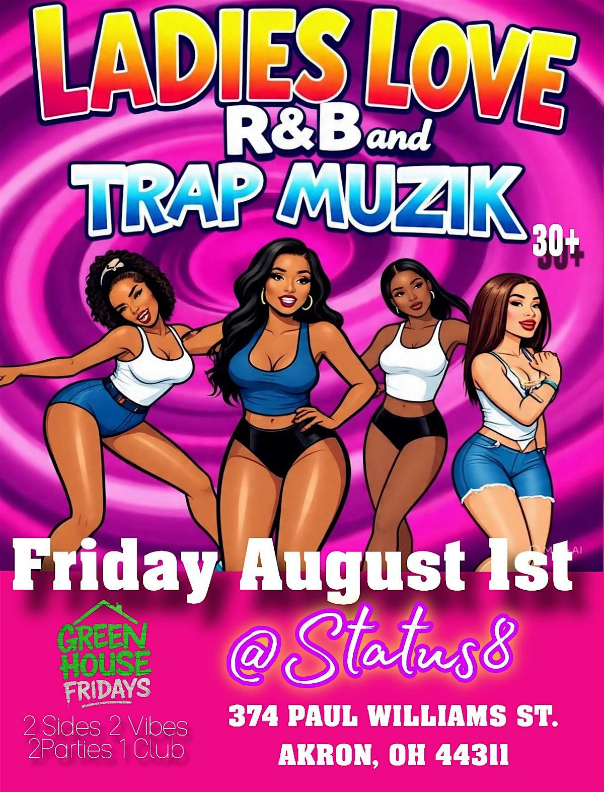 Ladies Love R&B and Trap Muzik, 1 August | Event in Akron | AllEvents