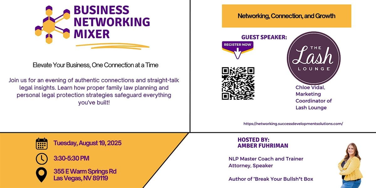 Business Networking Event - Define and Create Success, 19 August | Event in Las Vegas | AllEvents