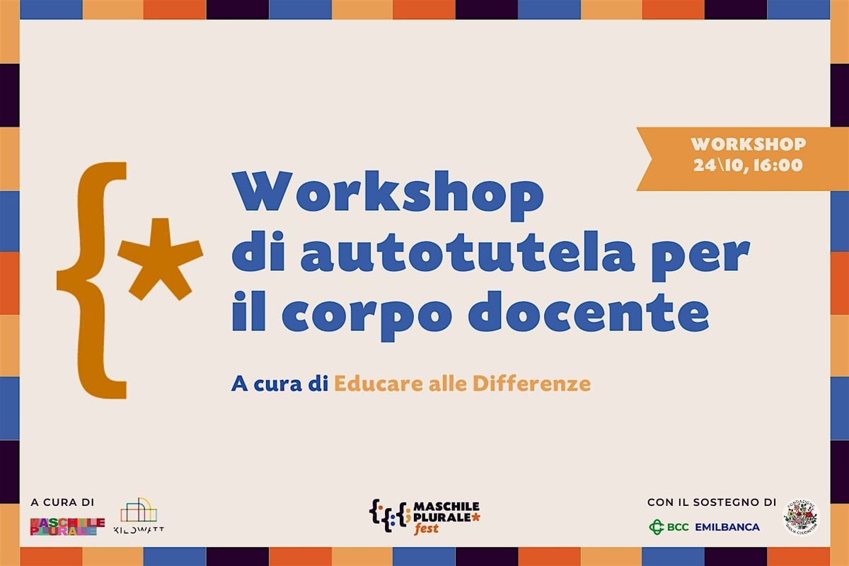 Workshop di autotutela per il corpo docente, 25 October | Event in Bologna | AllEvents
