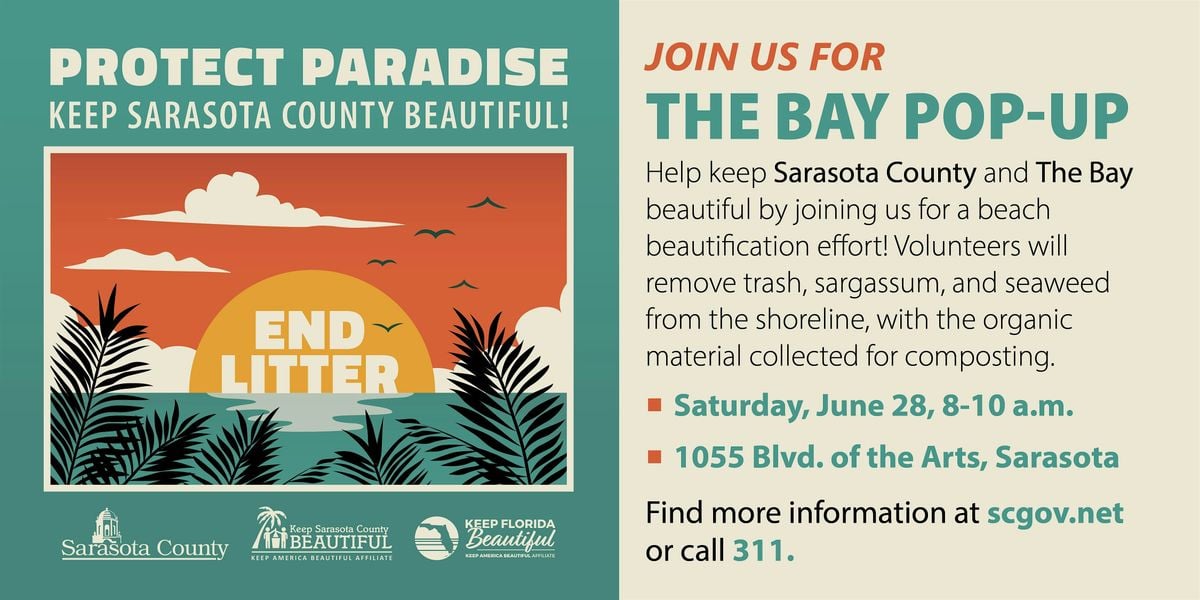 Pop-Up Clean-Up @ The Bay, 28 June | Event in Sarasota | AllEvents