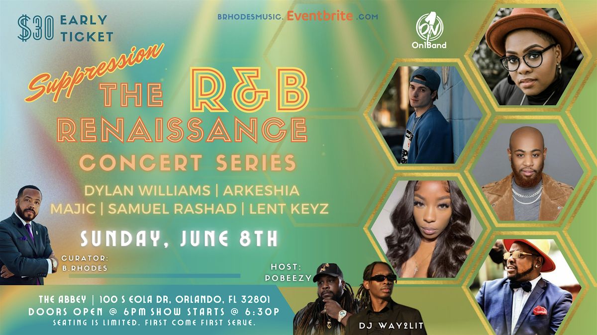 The R&B Renaissance - Suppression Edition, 8 June | Event in Orlando | AllEvents