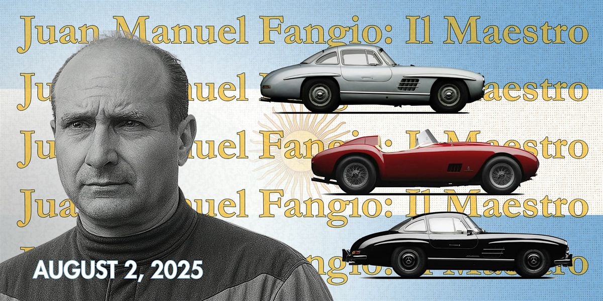 Juan Manuel Fangio: Il Maestro Demo Day, 2 August | Event in Philadelphia | AllEvents