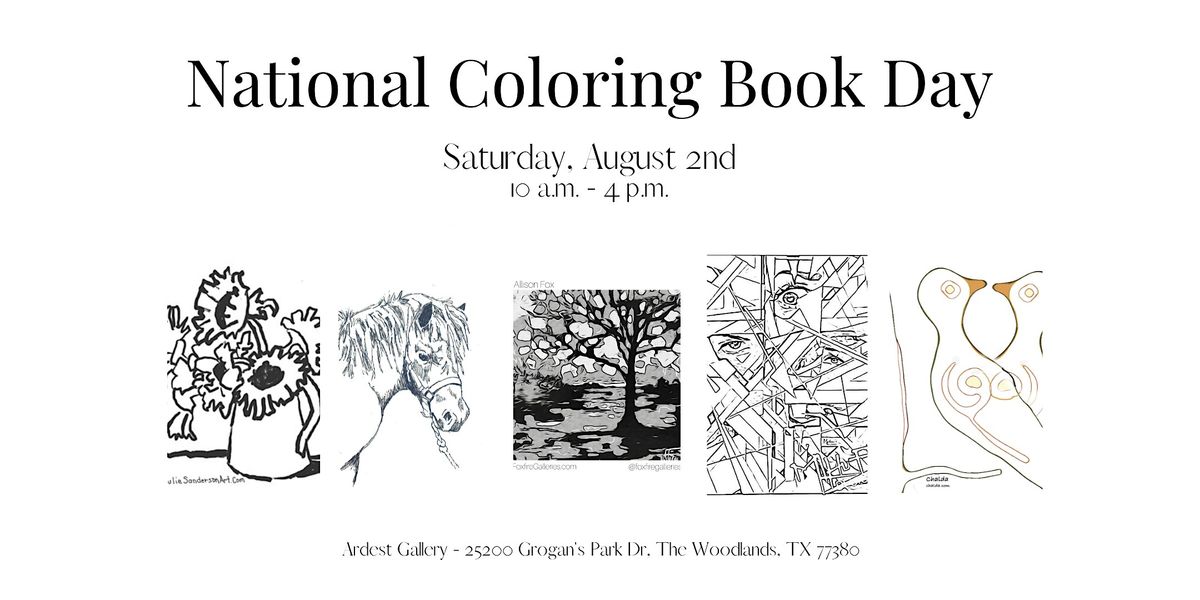 National Coloring Book Day with FREE Coloring Sheets, 2 August | Event in The Woodlands | AllEvents