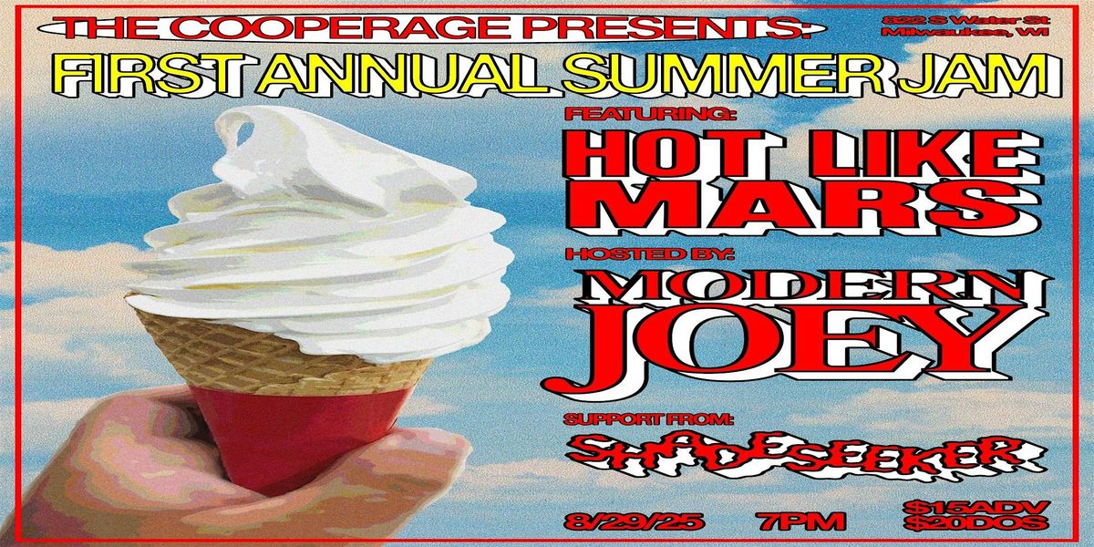 Summer Jam feat. Hot Like Mars, Modern Joey, and Shadeseeker, 29 August | Event in Milwaukee | AllEvents