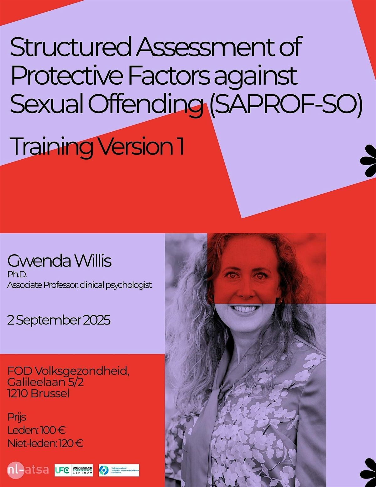 SAPROF-SO Training Version 1 door Dr. Gwenda Willis, 2 September | Event in Brussel | AllEvents