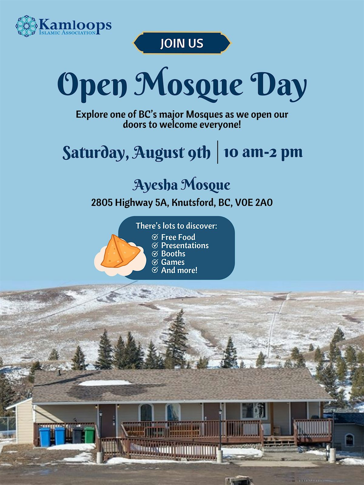 Open Mosque Day, 9 August | Event in Kamloops | AllEvents